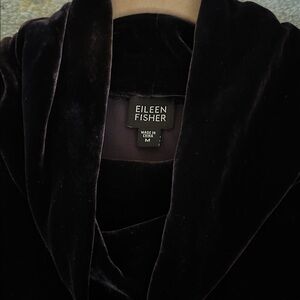Eileen Fisher velvet cowl neck sleeveless top